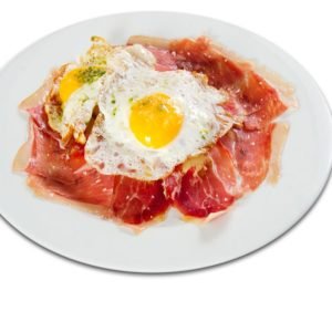 Huevos fritos con Jamon Iberico